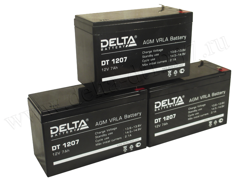 Где используется аккумулятор Delta DT 1207